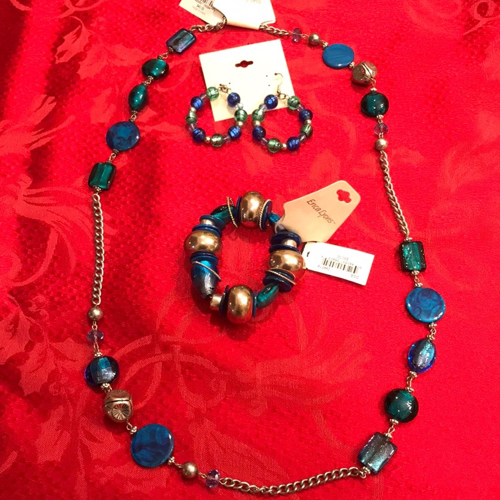 Erica Lyons necklace, bracelet, earrings